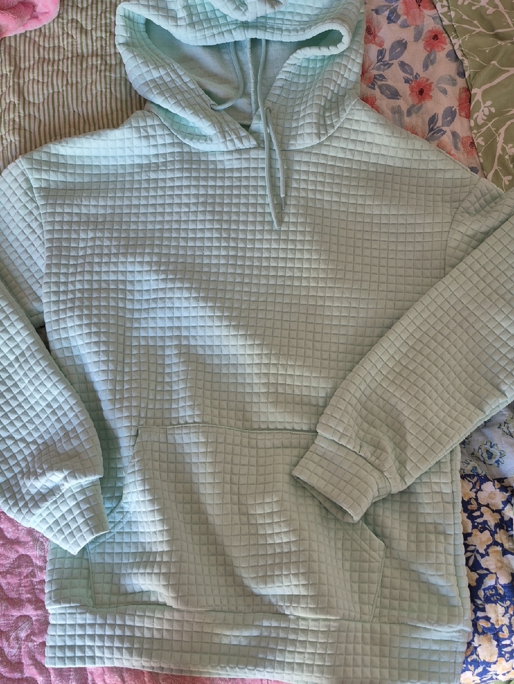 Waffle Knit Sweatshirt